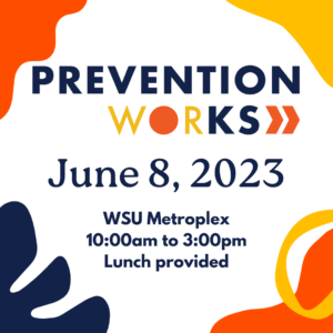 colorful graphic for June PreventionWorKS